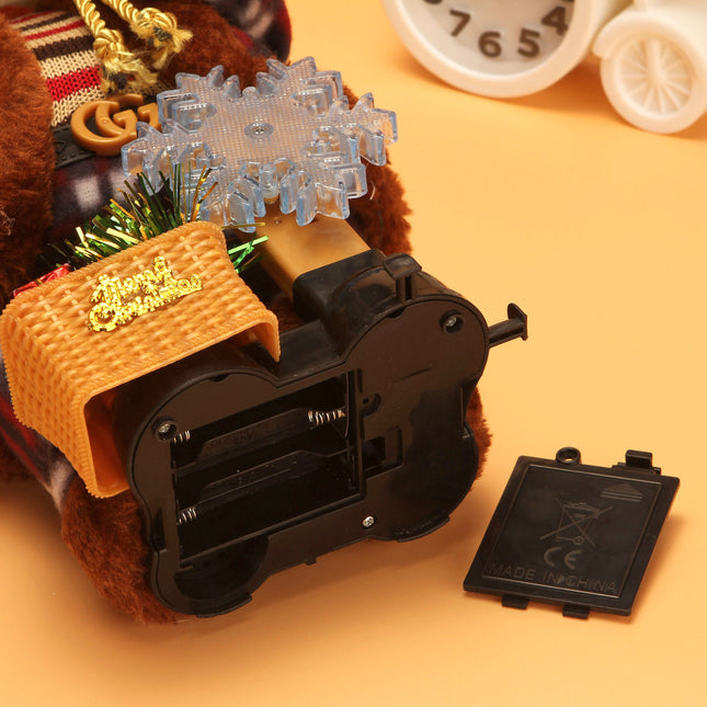 With creative electric Santa Claus toys children gifts