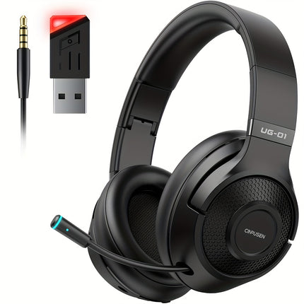 Wireless Gaming Headset with Noise-Canceling Mic,