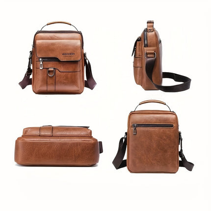 Fashionable High-End Vintage Shoulder Bag, Vertical Business Versatile Casual Crossbody