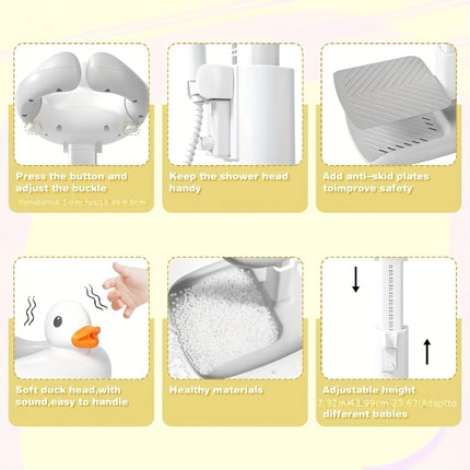 Foldable Baby Shower Stand Non-Slip Shower Rack, Birthday and Christmas Gift, Plastic, Mixed Color