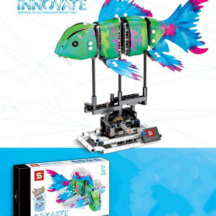 Shark building block assembly model