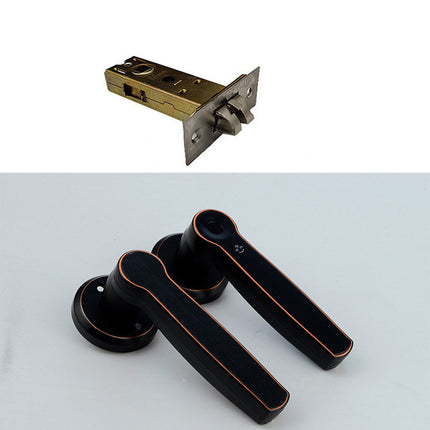 Indoor zinc alloy fingerprint handle lock