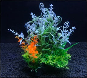 Large and small fish tank landscaping