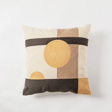 Simple cotton embroidered pillowcase