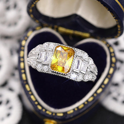 Womens Affordable Luxury Jazz-Style Geometric Ring