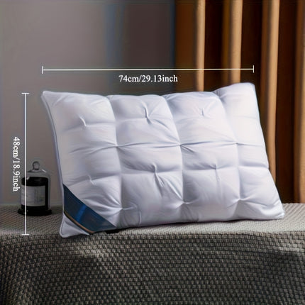 Luxury Hotel Pillow | Ultra Soft Breathable Headrest, Elegantly Twisted Floral Design