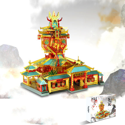 Handmade metal puzzle model building block toy
