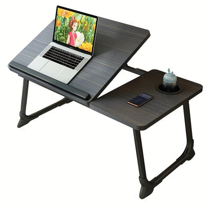Laptop Desk, Sofa Table, Height Adjustable Home Desk, Tray Bed Table With Cup Holder