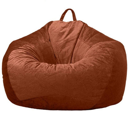 Lazy Sofa Bean Bag Cloth Cover Tatami Short Velvet No Filler Home Toy Storage