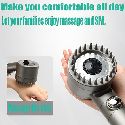 4-Speed High Pressure Shower Heads with Filter Cartridges Set, Water-Saving Shower Head