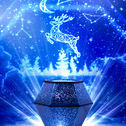 Children's rotating stars, dreamlike starlight night lights