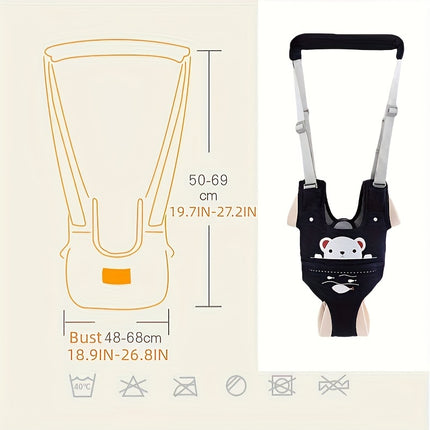 A One-Piece Walking Harness with a Handheld Walking Aid Strap, Adjustable Safety Harness