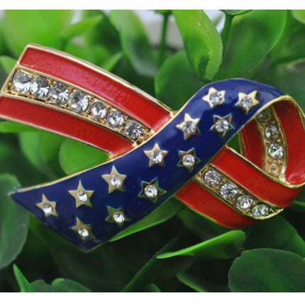 National flag dripping brooch
