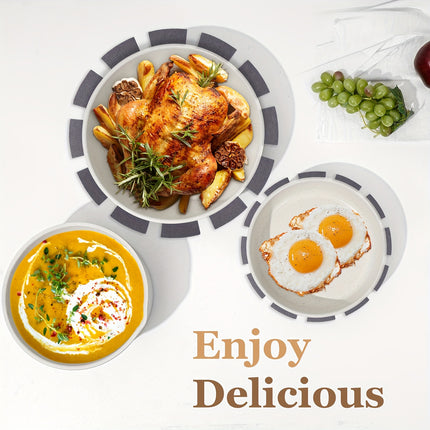 15pcs Non-Stick Cookware Set with Detachable Handles