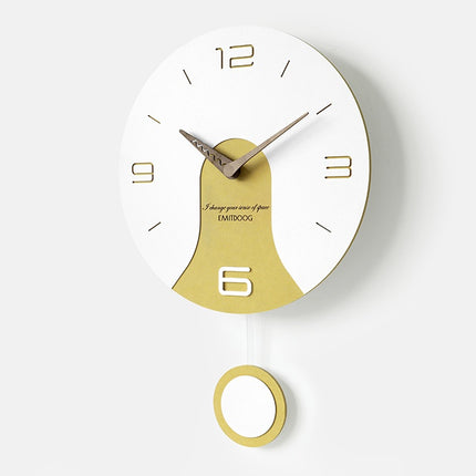 Retro pendulum wall clock