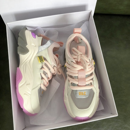 Oversized colorblock sneakers