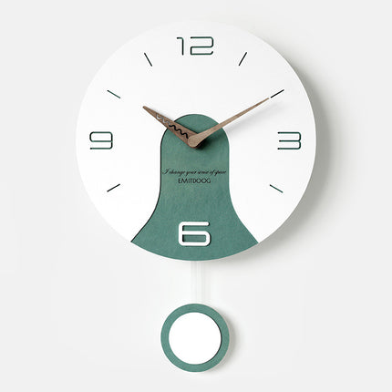 Retro pendulum wall clock