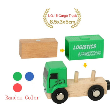 Wooden fire truck ambulance crane