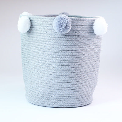 Wool ball laundry basket