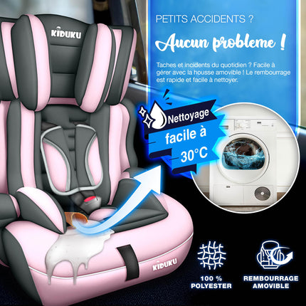 Child Car Seat 9-36 Kg (1-12 Years) with Cushion for Child Seat - ECE R129/03 Car Seat, Group 1/2/3 Child Car Seat 5