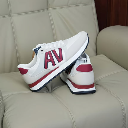Stylish Men's Fashion Sneakers - Casual Sports Shoes with Graphic Design, All-Season