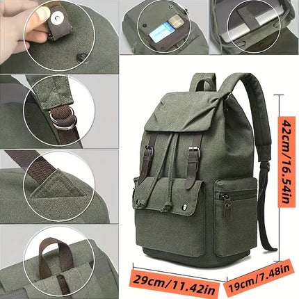 Backpack  Durable, Multi-Compartment, Adjustable Shoulder Straps, Zipper Closure,