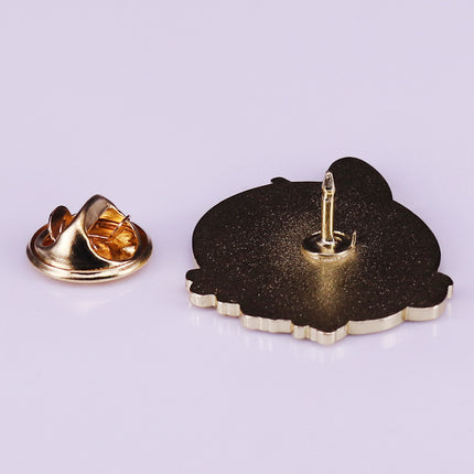 Flower Brooch Cute Hairless Cat Badge