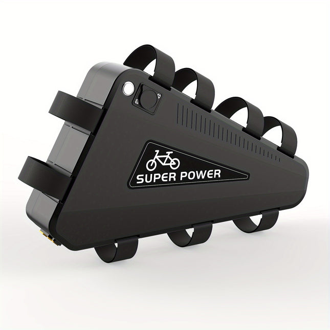 52V 20AH Large Triangle Battery for Electric Bicycles 18650 Cells, Compatible with 250-1500W