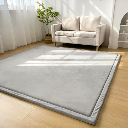 1pc Silver-Gray High-Density Balcony Tatami Mat High Rebound, Multi-Scene Suitable, Polyester Woven Fabric,