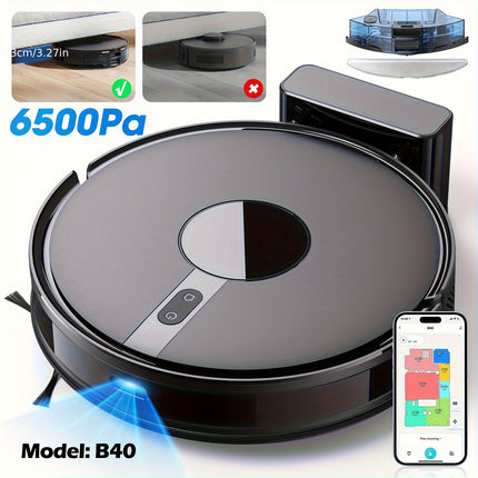 Robot Vacuum Cleaner And Mop Combo 7000Pa, Spot Laser Navigation Robotic Vacuum