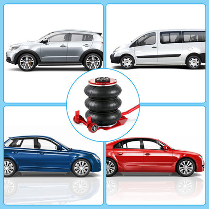 Pneumatic jack Adjustable Folding Handle Air Cushion Lifter 3T/6600Lbs Multi-Function