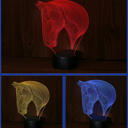 horse's head LED night lights
