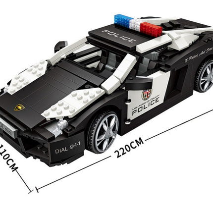 Model toy of building block car