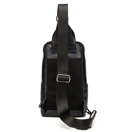 Cycling shoulder bag soft leather backpack