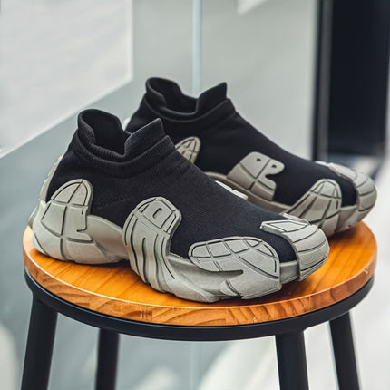[sneakers] Men'S Stylish Casual Shoes with a Trendy Sock-Like Design