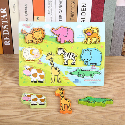 Three-dimensional puzzle wooden 3d shape puzzle