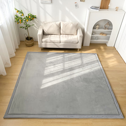 1pc Silver-Gray High-Density Balcony Tatami Mat High Rebound, Multi-Scene Suitable, Polyester Woven Fabric,