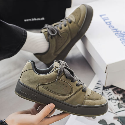 Men'S Trendy Low-Top Skate Shoes with Thick Tongues, Versatile And Popular Casual Sneakers.
