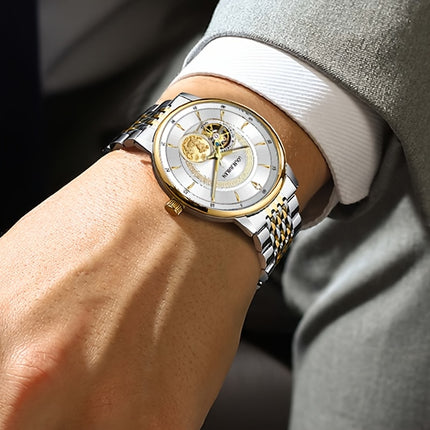 Men's & Women's Luxury Stainless Steel Mechanical Watch with Movement