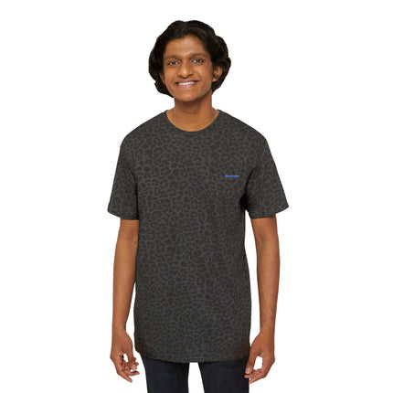 Men's Leopard Print Fine Jersey Tee - Stylish Casual Wear