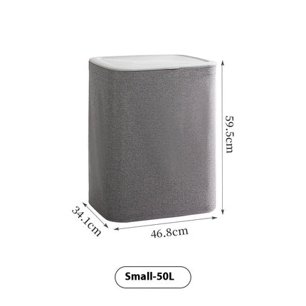 Fabric Bathroom With Lid Dirty Laundry Toys Sundries Storage Laundry Basket