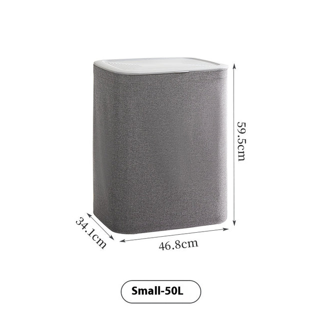 Fabric Bathroom With Lid Dirty Laundry Toys Sundries Storage Laundry Basket