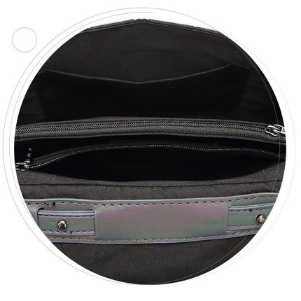 Luminous geometric crossbody bag