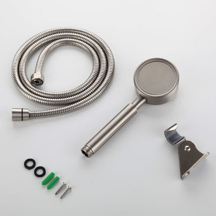 304 stainless steel hand-held supercharged shower head Removable shower three-piece seat holder hose