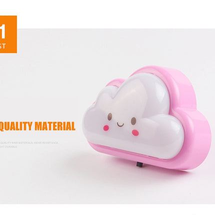 Tanbaby led Novelty lamp Bedroom Cute Cloud Face Portable Night Lights Plug-in Wall Baby Light Nursery Lamp