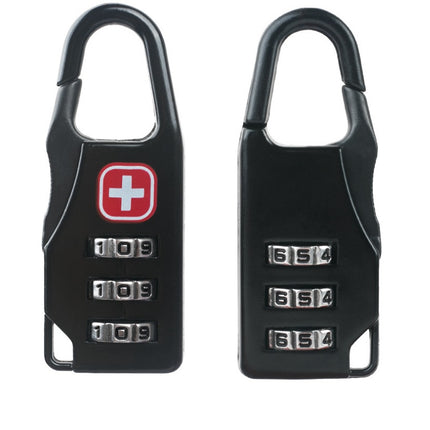 Zinc alloy saber silk screen cross code lock mini lock backpack padlock luggage padlock