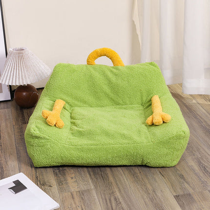 Pet Nest Multi-Color Cute Wind Cartoon Cat Nest Dog Nest Sofa Nest Suitable