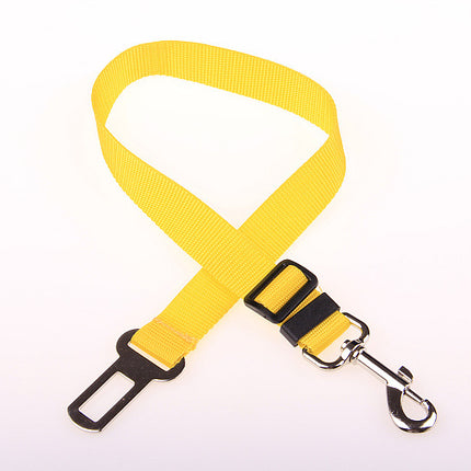 Adjustable Dog Pet Car Safety Seat Belt Restraint Lead Travel Leash