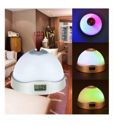 Projection Alarm Clock Night Light