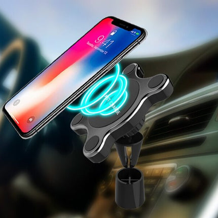 Compatible With Apple, QI Magnetic Car Mount Wireless Charger